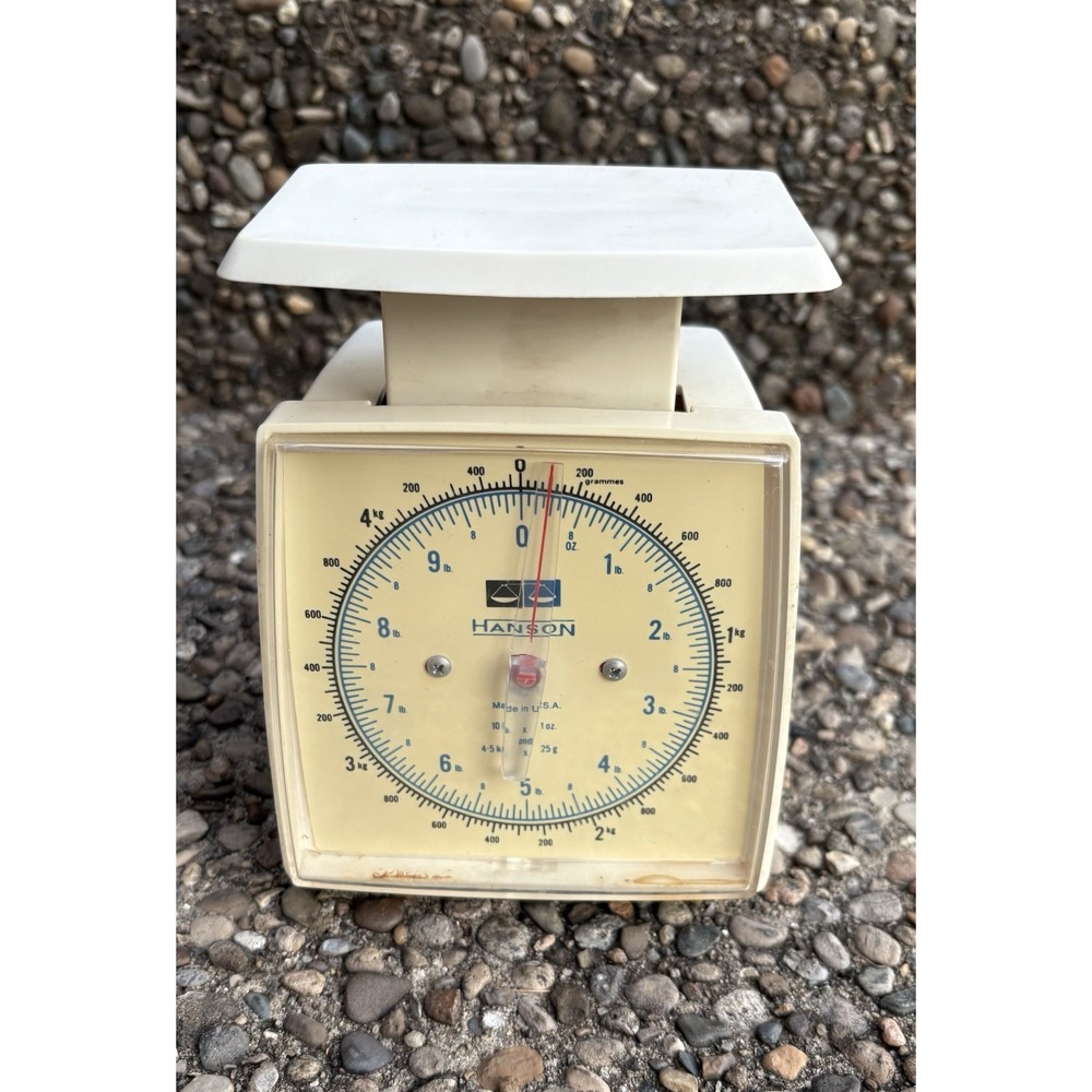 Vintage Hanson 10lb Weight Utility Kitchen Scale Made in USA 40277